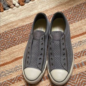 All star suede converse slip on shoes.. unisex